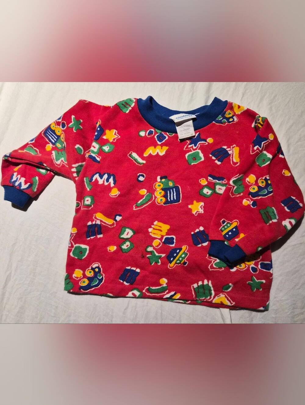 vintage carter's sweater colorblock